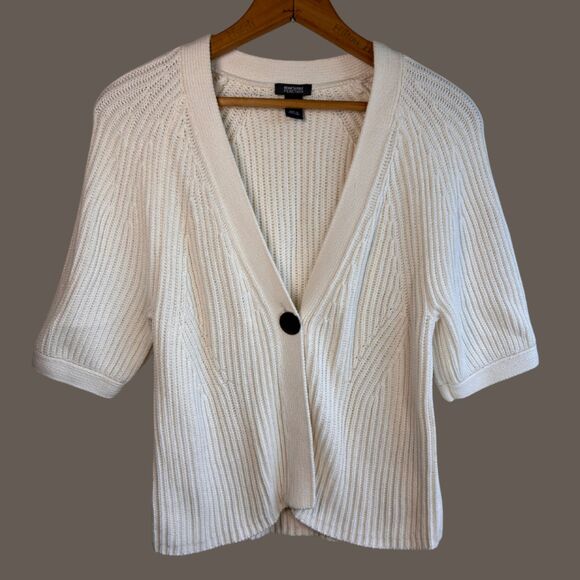 Kenneth Cole Reaction 3/4 Sleeve One Button Cardigan - Picture 1 of 8
